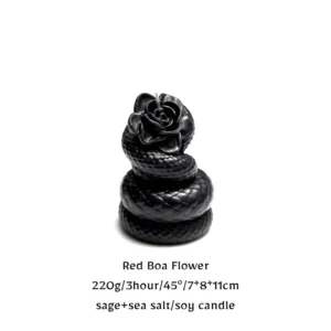 Boa-Flower-Black-Candles