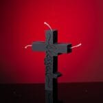 blessed cross black candles