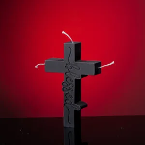 blessed cross black candles