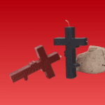blessed cross black candles