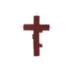 blessed cross red candles