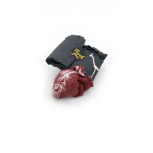 Heart Shaped Red Candles 2 pcs