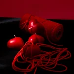lovely heart red candles