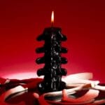 spine bones black candles