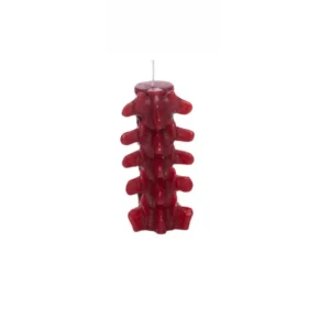 spine bones red candles