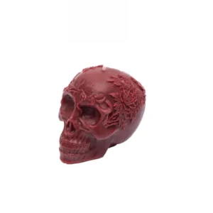 SKU-Black Skull Candle Halloween Decor