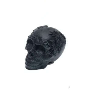 SKU-Black Skull Candle Halloween Decor