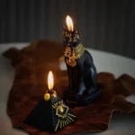 egyptian pyramids black cat candle​