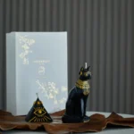 egyptian pyramids black cat candle​