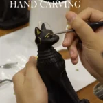 egyptian pyramids black cat candle​