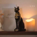 egyptian pyramids black cat candle​