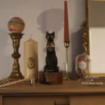 egyptian pyramids black cat candle​