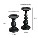 vintage iron black votive candle holders