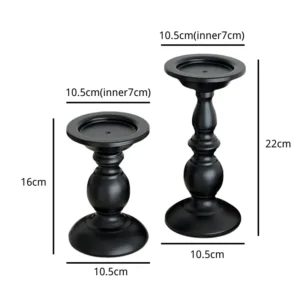 vintage iron black votive candle holders