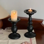 vintage iron black votive candle holders
