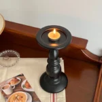 vintage iron black votive candle holders