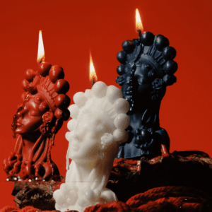 Handmade Goddess Head Candles