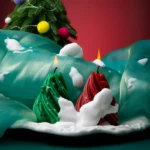 Swirl Christmas Tree Candle