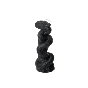 Handmade Black & Red Snake Candle