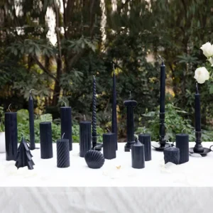 Vintage Romantic Scented Black Candles