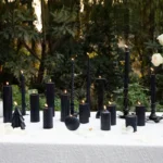 Vintage Romantic Scented Black Candles-03 Vintage Romantic Scented Black Candles