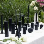 Vintage Romantic Scented Black Candles-04 Vintage Romantic Scented Black Candles