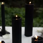 Vintage Romantic Scented Black Candles-05 Vintage Romantic Scented Black Candles